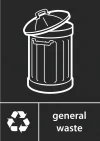 A general waste wheelie bin